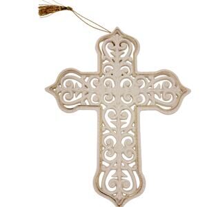 NWB Mikasa Ceramic Gilded Cross PK001 / 414 Easter Wedding gift Pastor